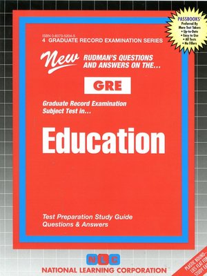 GRE Education - ebook